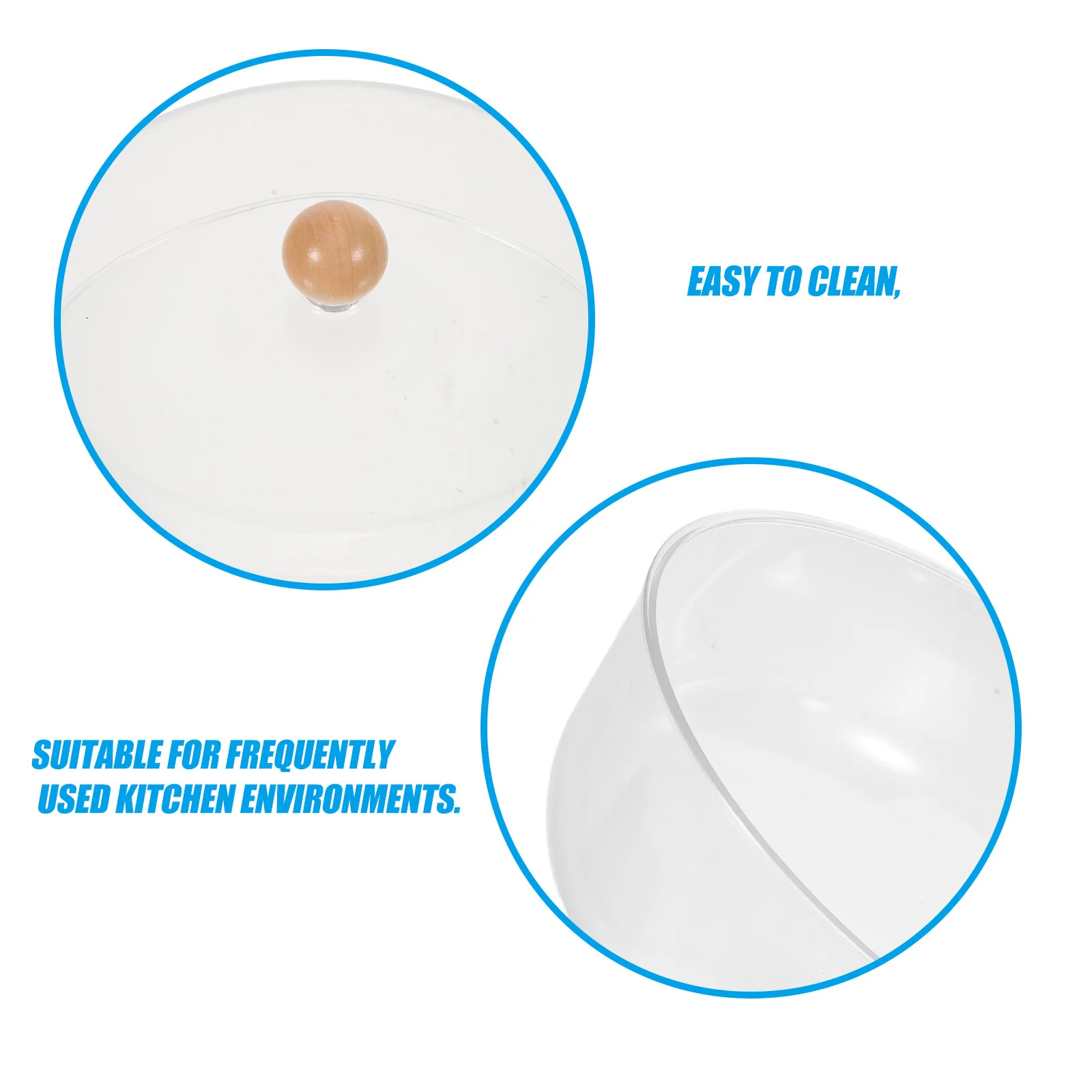 23 см прозрачная акриловая крышка для еды - Фотография_3