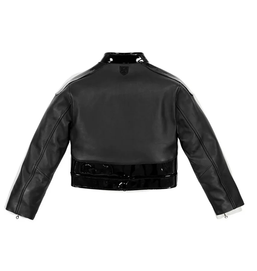 Avirex осенняя женская короткая французская кожаная куртка из овчины - Фотография_2