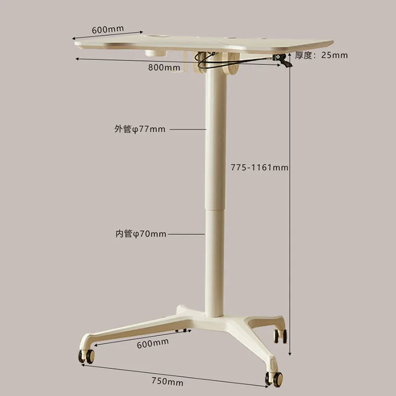 Складной подъемный офисный стол для ноутбука - Фотография_6