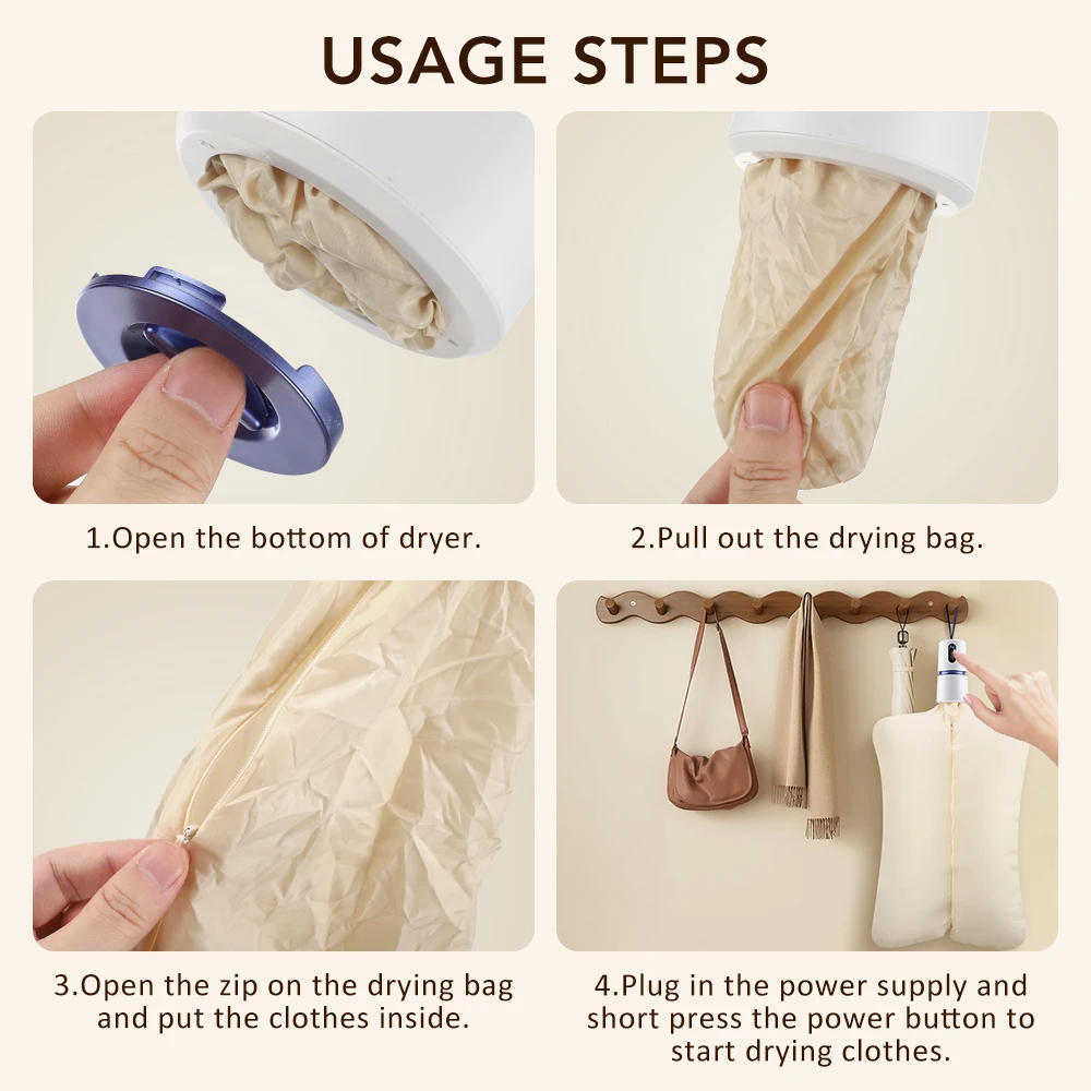 Умная электрическая сушилка портативная - Фотография_4