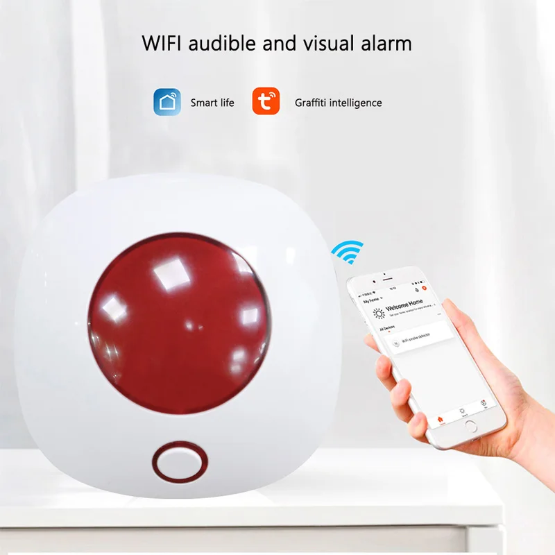 Звуковая и визуальная сигнализация tuya wifi - Фотография_2