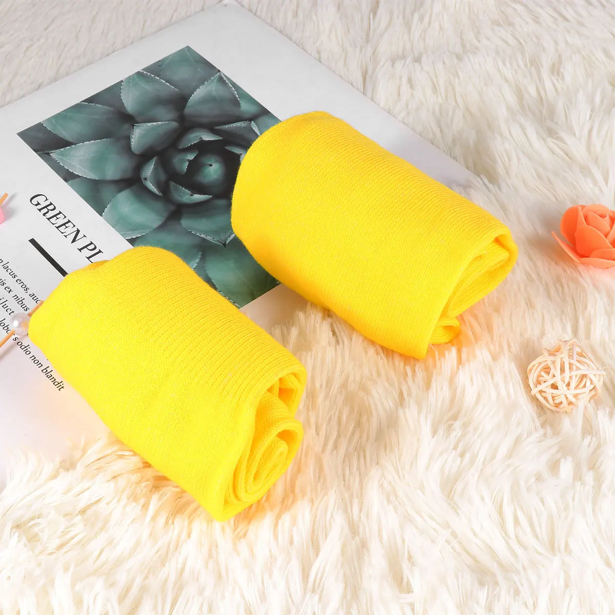 1 пара желтых гольфов - Фотография_3