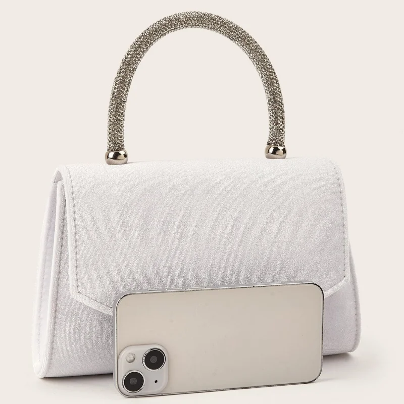 Бархатный плюшевый элегантный вечерний клатч - Фотография_3