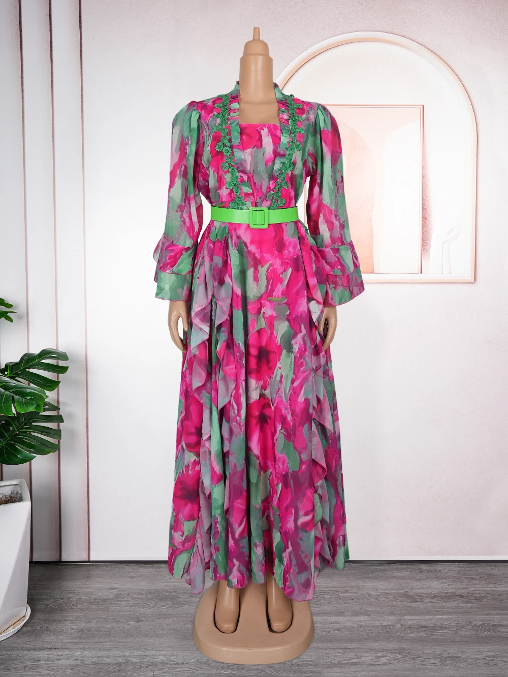 Африканские вечерние платья больших размеров для женщин - Фотография_3