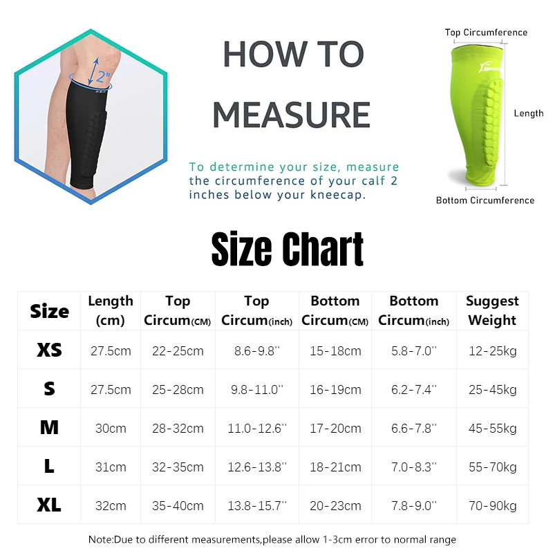 (xs-xl) 1 пара футбольных щитков для голени для взрослых и детей - Фотография_6