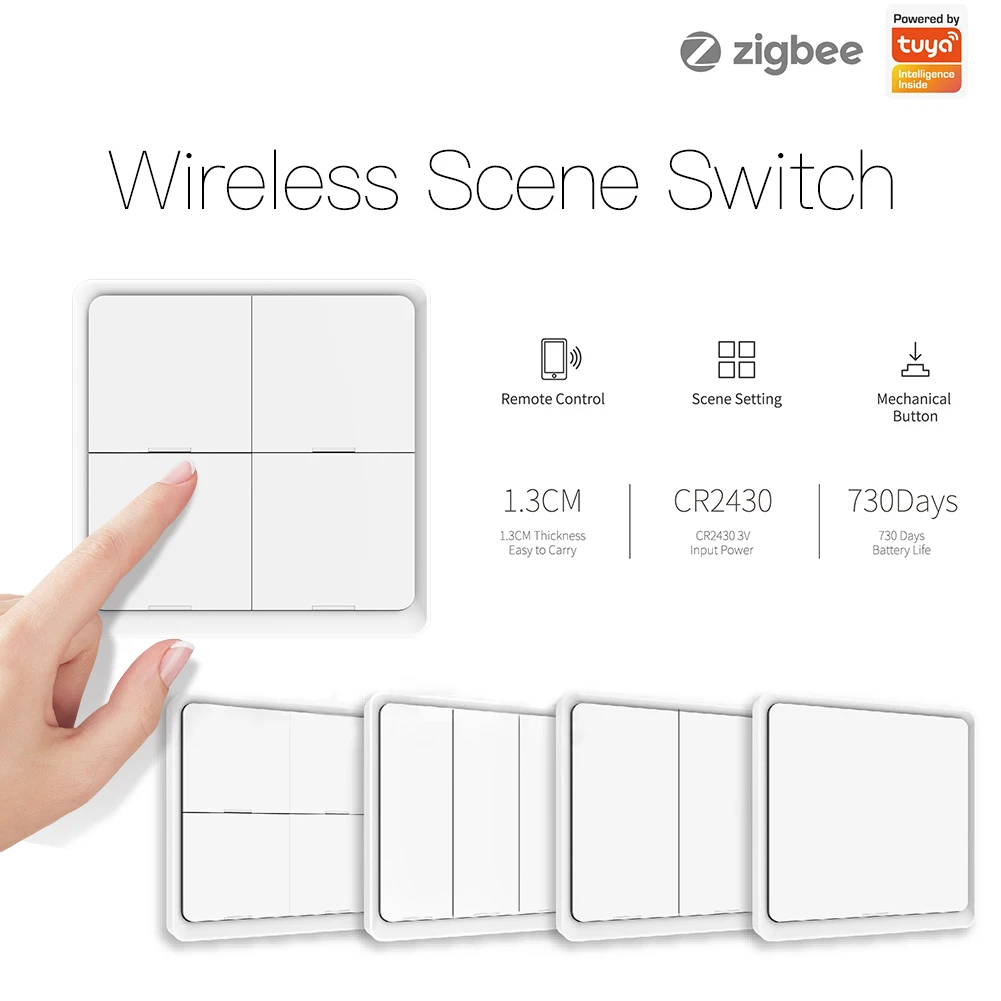 Беспроводной переключатель сцен moes zigbee - Фотография_2