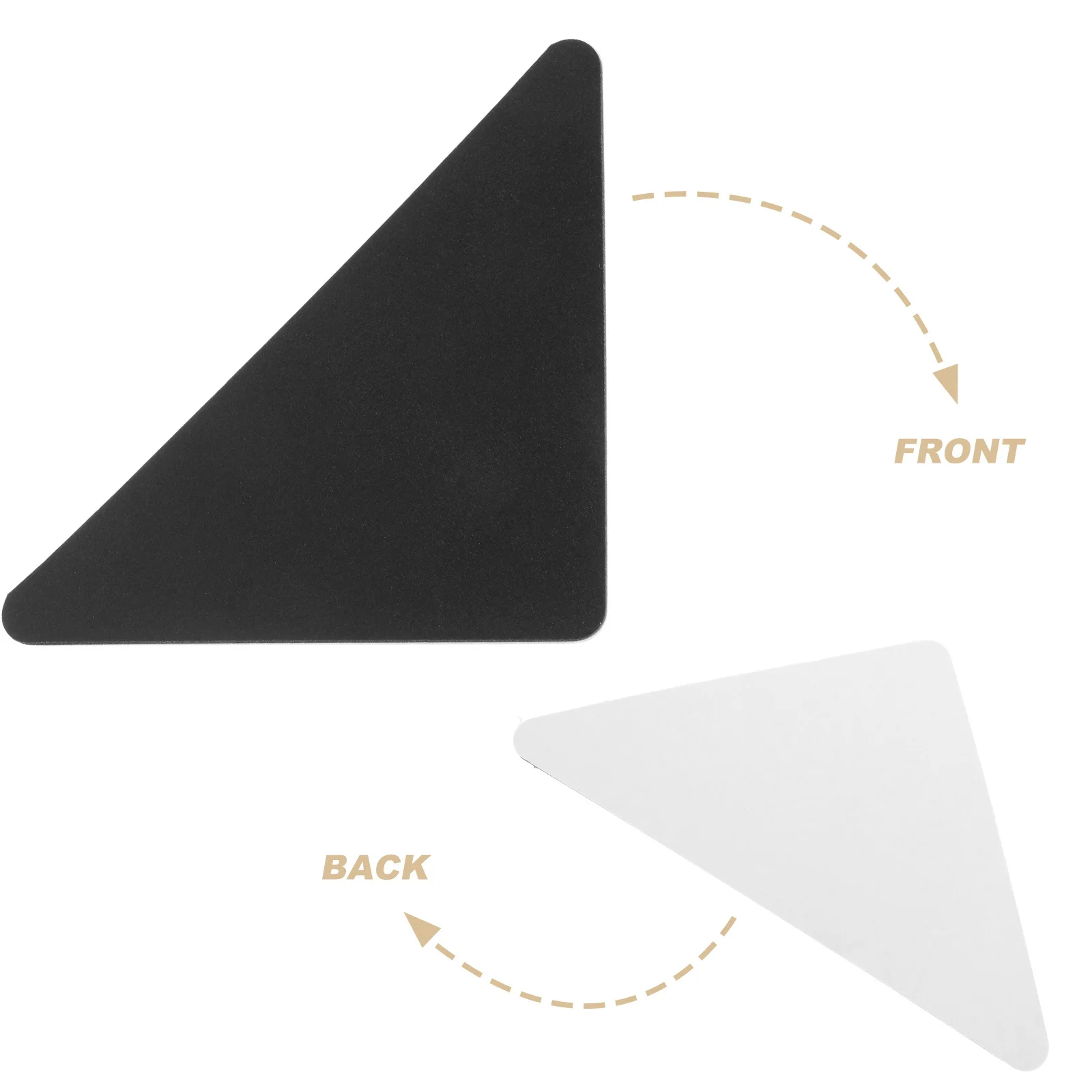 Черные противоскользящие наклейки из искусственной кожи - Фотография_5