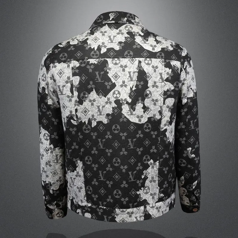 Мужская весенне-осенняя джинсовая куртка среднего и молодого возраста - Фотография_4