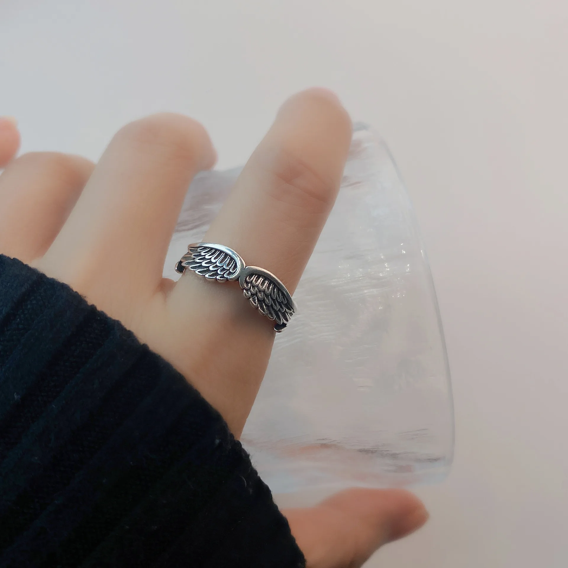 Ретро ангел демон крыло парные