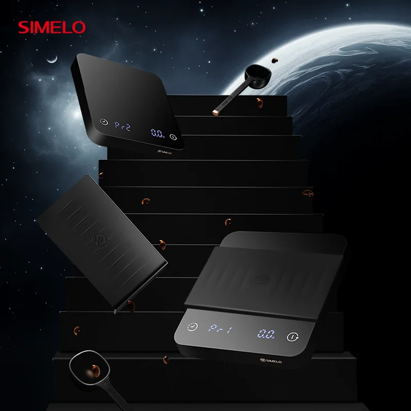 Simelo черные мини-весы для кофе в зернах бариста