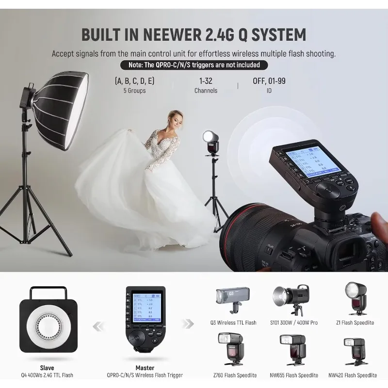 2,4g ttl уличная студийная вспышка - Фотография_6