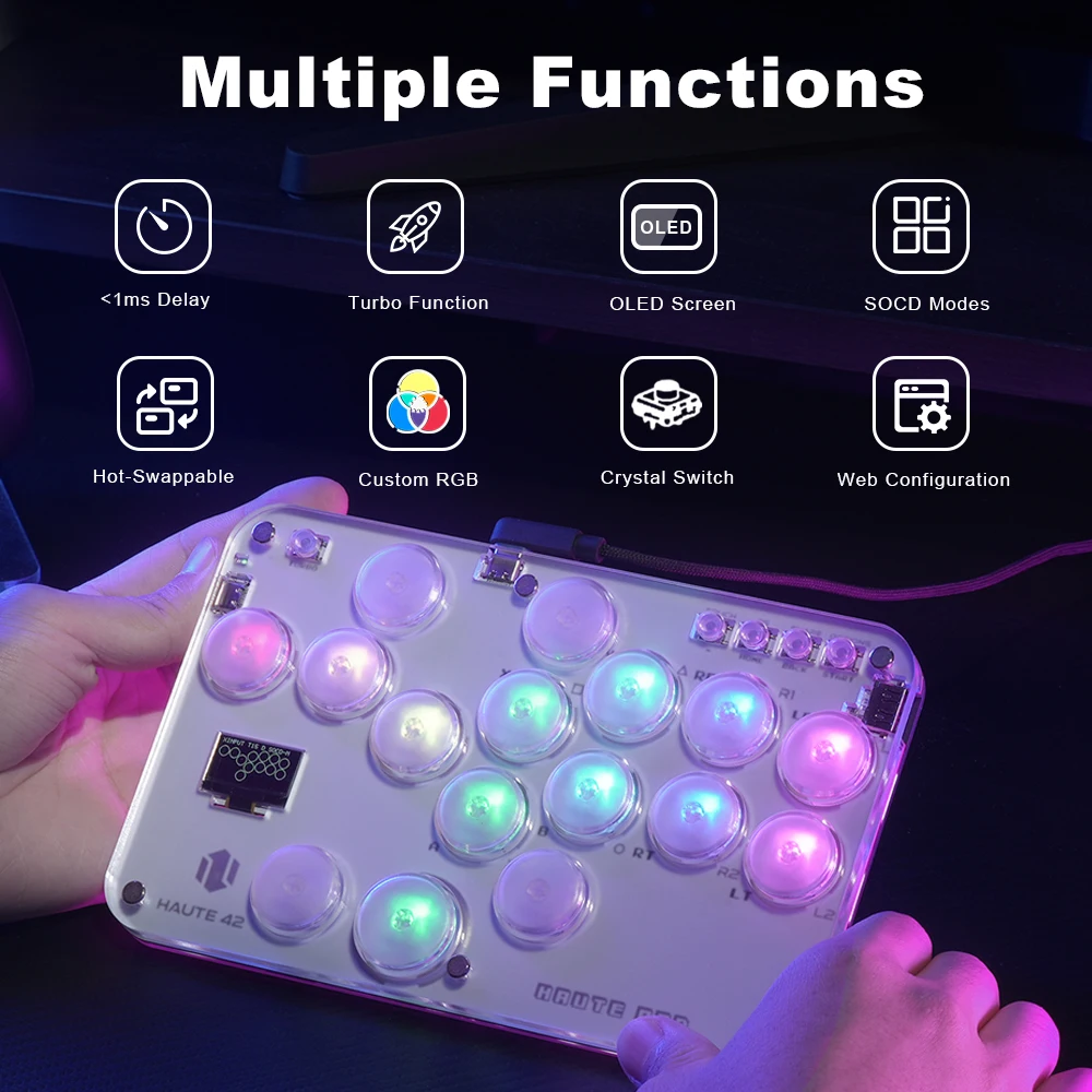 Haute42 аркадный джойстик hitbox - Фотография_4