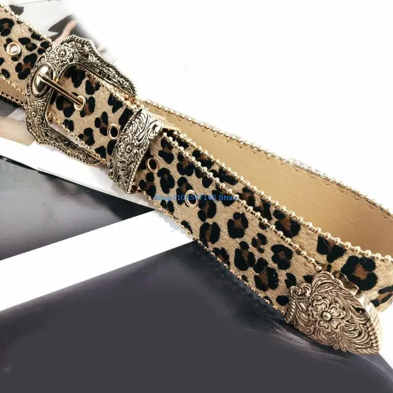 P88b ремень с леопардовым принтом