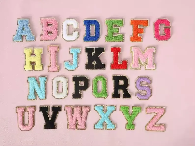 5,5 см нашивка с буквами из синели