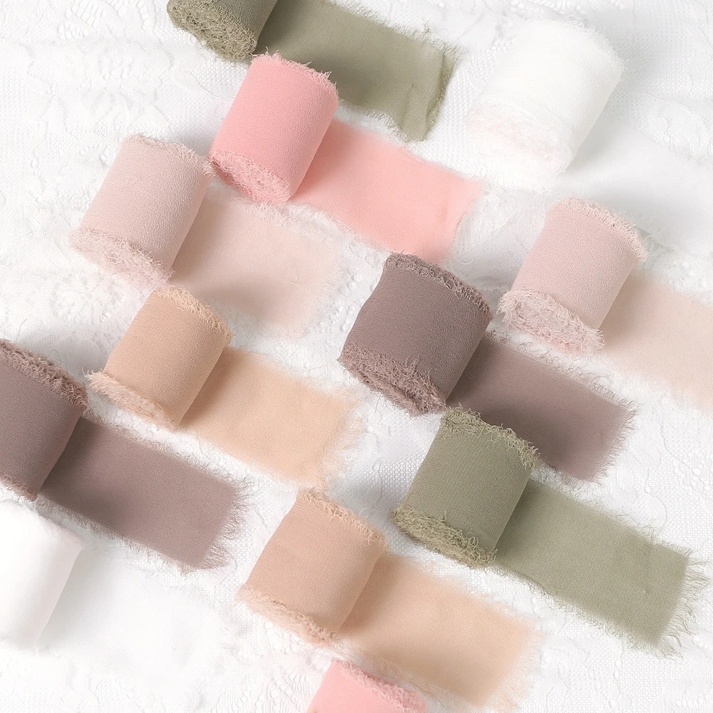 Потертая шелковая лента с краями