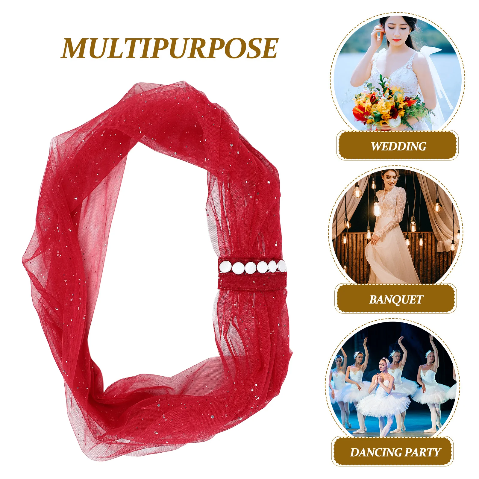 Свадебная шаль из темного блестящего тюля - Фотография_4