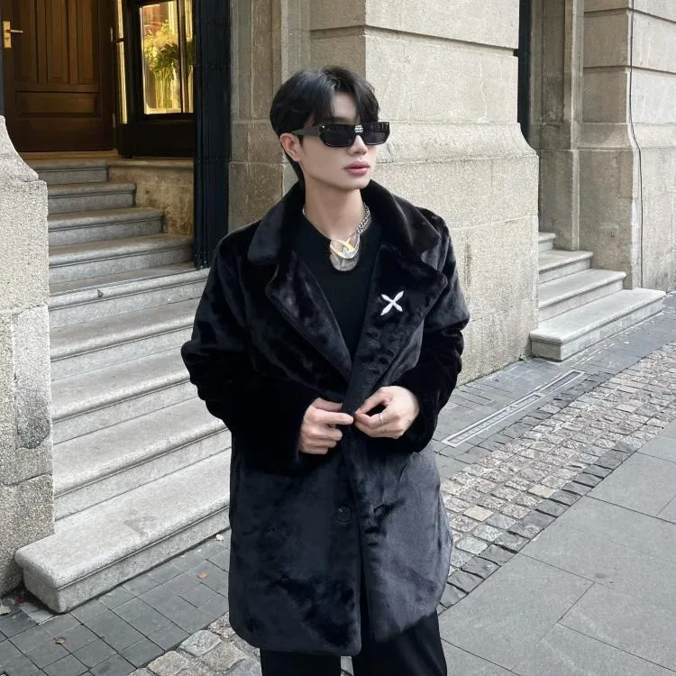 Новая модная и качественная норковая шуба для мужчин с ощущением роскоши - Фотография_4