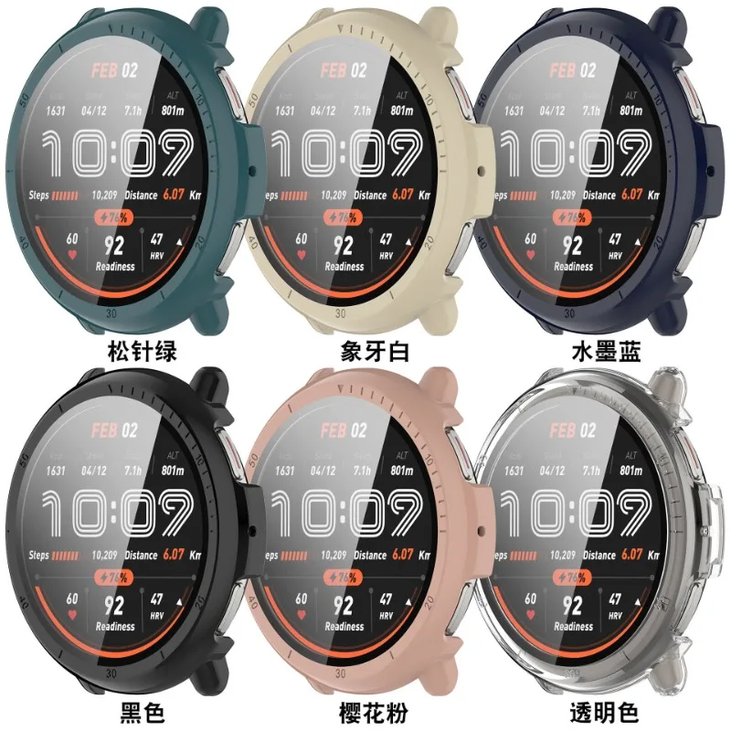 Закаленное стекло + чехол для huami amazfit active 2 - Фотография_4
