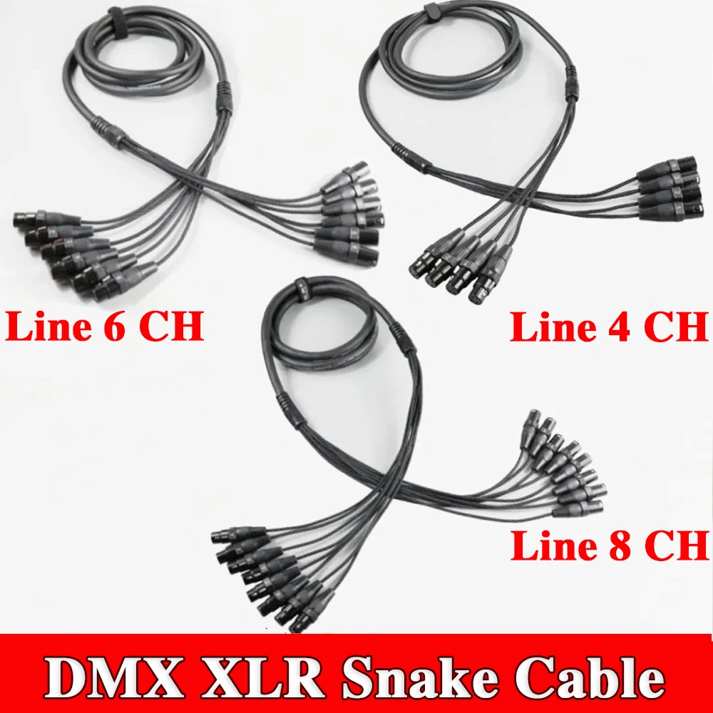 Линейный xlr dmx змеиный кабель - Фотография_2