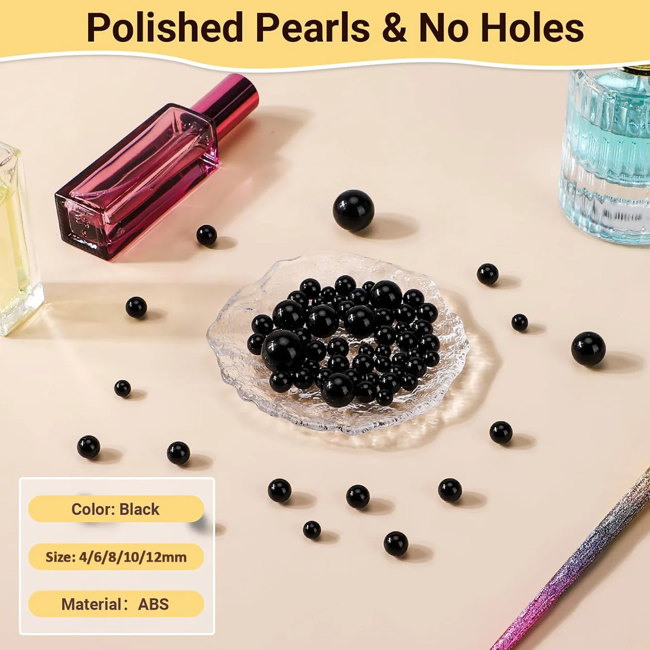 Бусины с черным жемчугом - Фотография_5