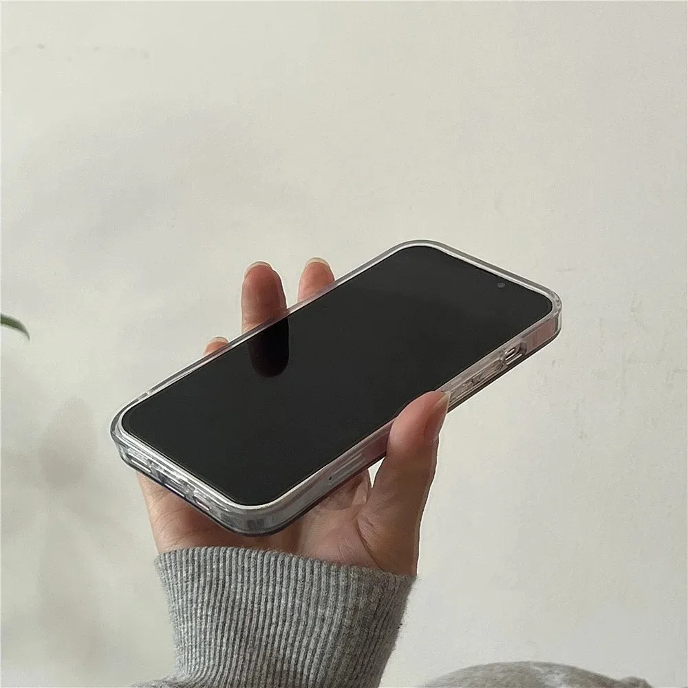 Симпатичный клетчатый прозрачный чехол dopamine color block для iphone 17 - Фотография_6
