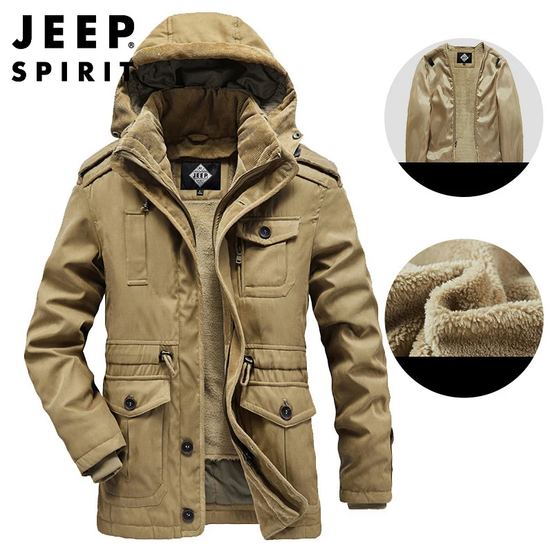 Мужская зимняя куртка на хлопковом наполнителе jeep spirit - Фотография_4
