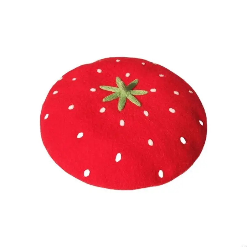 L5ya берет с украшением в виде клубники - Фотография_3