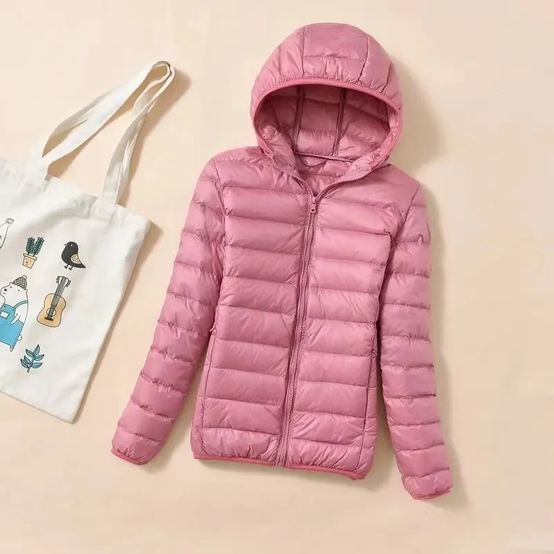 Duck down jacket women ultra light - Фотография_4