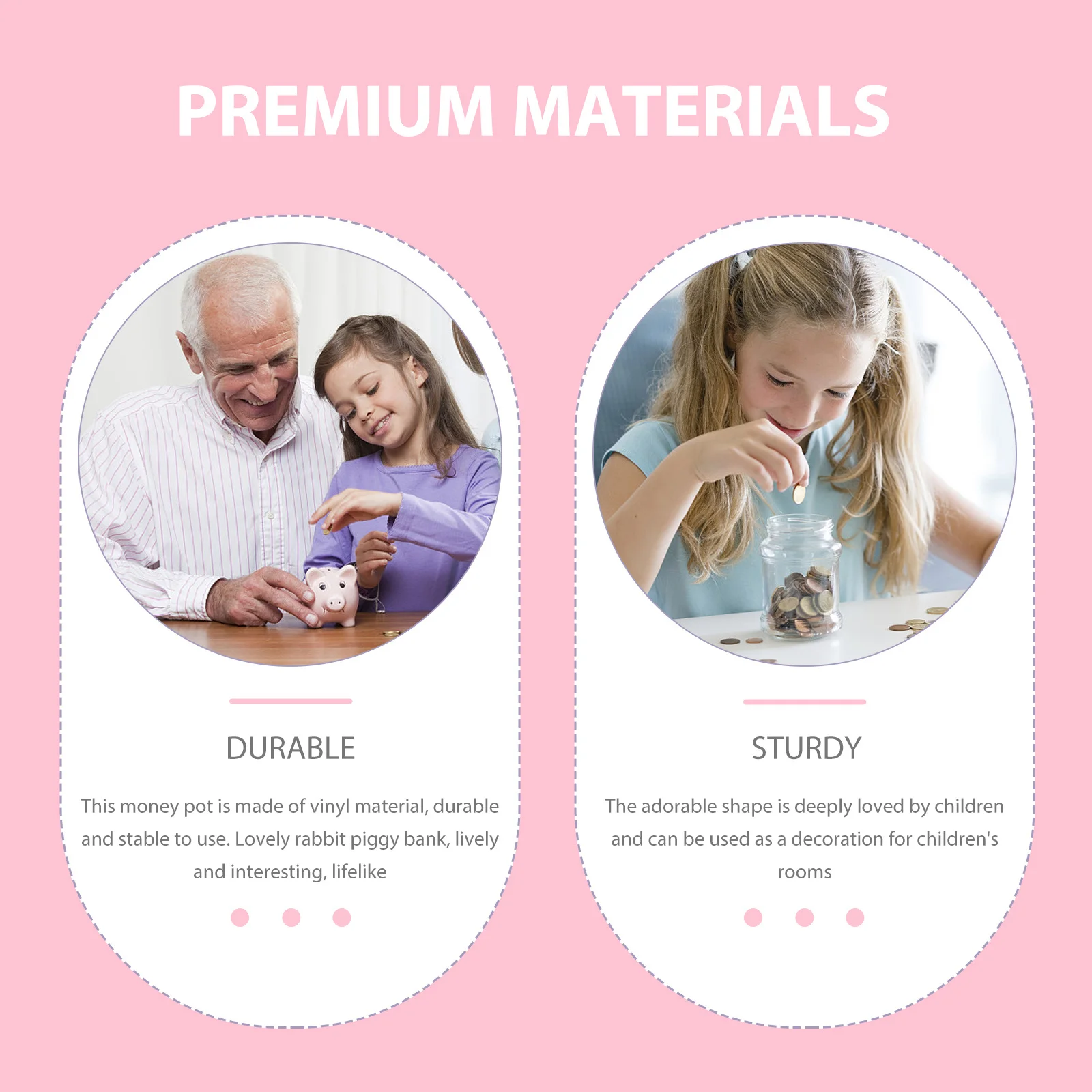 Очаровательная виниловая копилка с кроликом для детей - Фотография_6