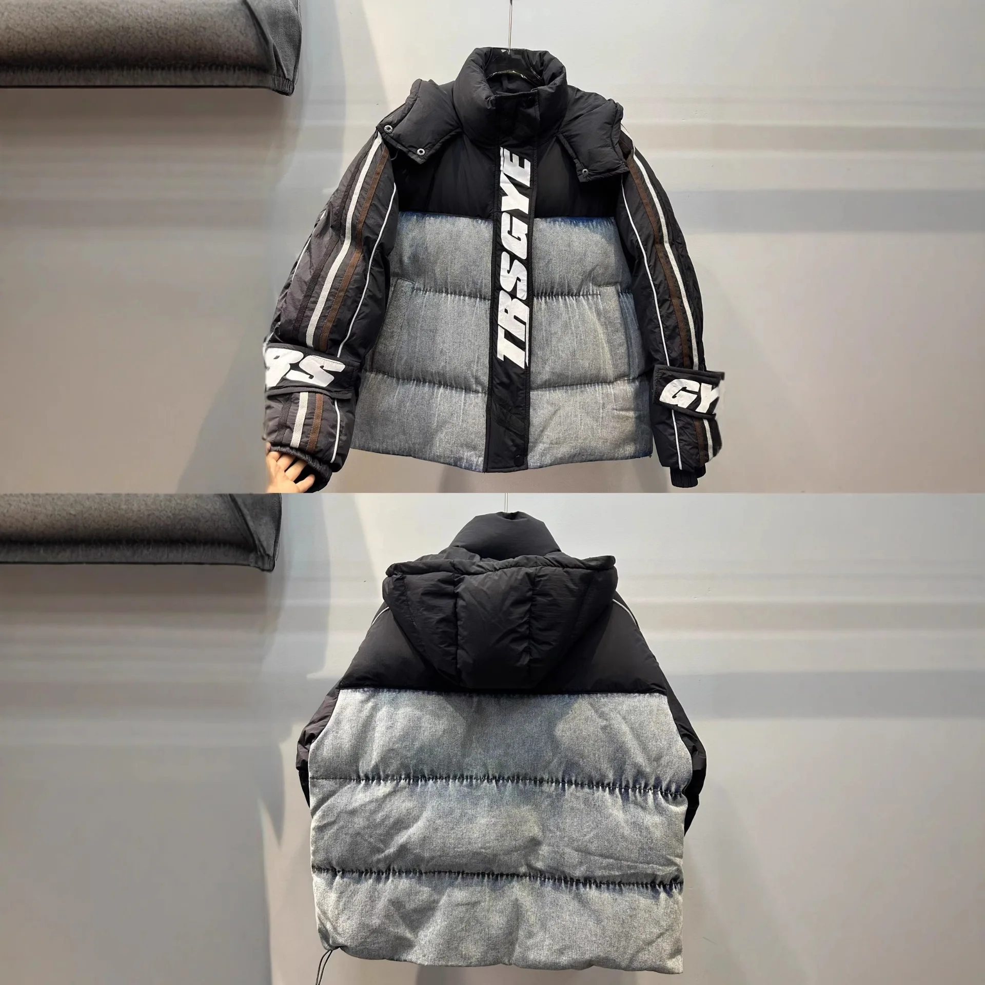 Мотоциклетная хлопковая куртка в европейском стиле для женщин - Фотография_3