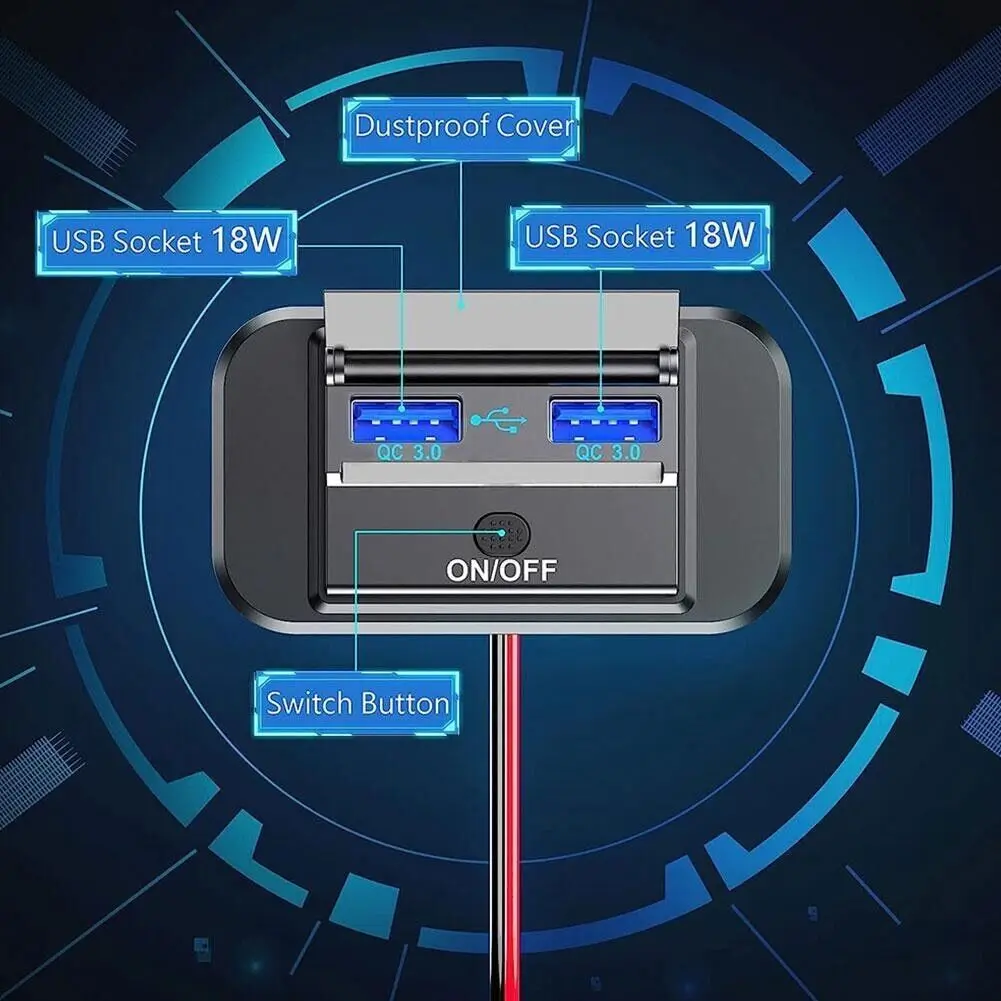 Двойная розетка для быстрой зарядки usb pd типа c - Фотография_5