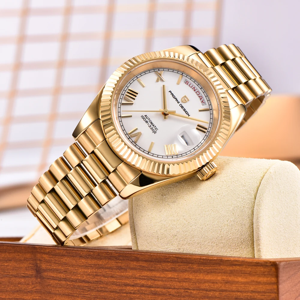 Pagani design dd40 золотые мужские - Фотография_6