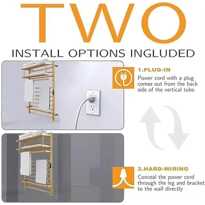 Утепленная настенная вешалка для полотенец для ванных комнат - Фотография_6