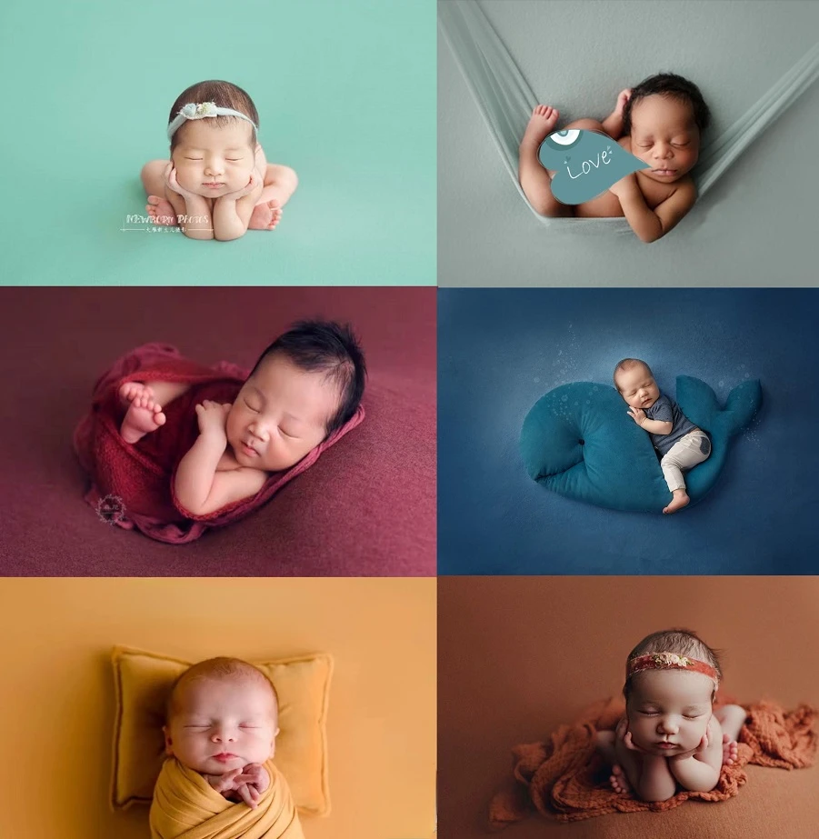 Тканевый фон для фотосъемки новорожденных - Фотография_2