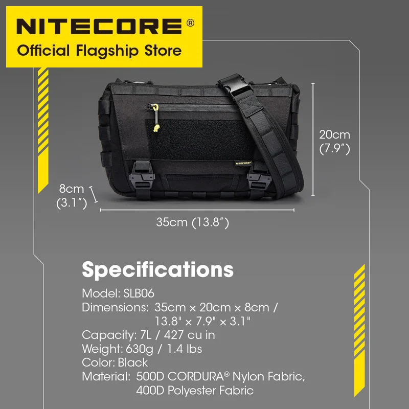 Nitecore slb06 дорожная сумка через плечо - Фотография_6