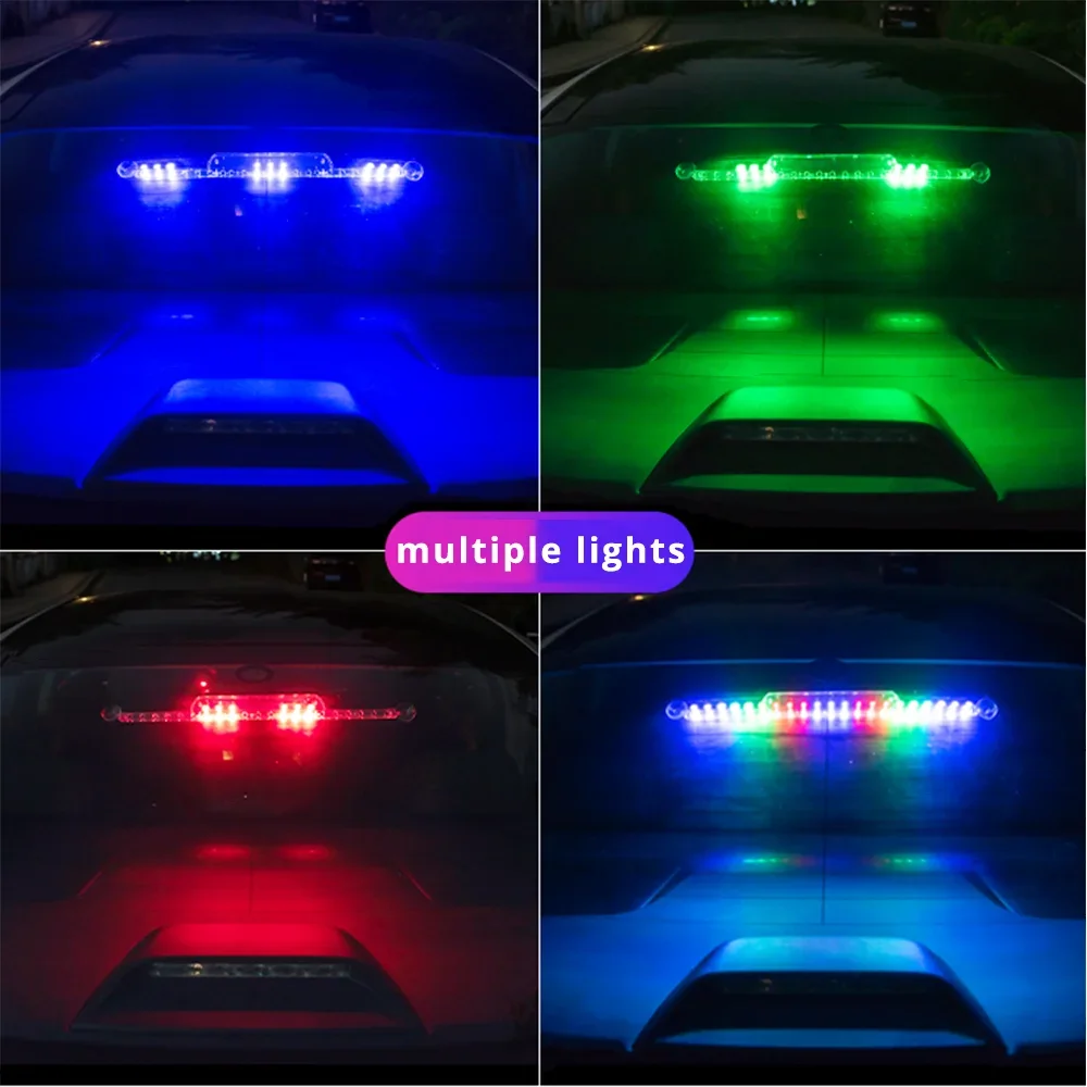 Автомобильный rgb стробоскоп на солнечной батарее - Фотография_2