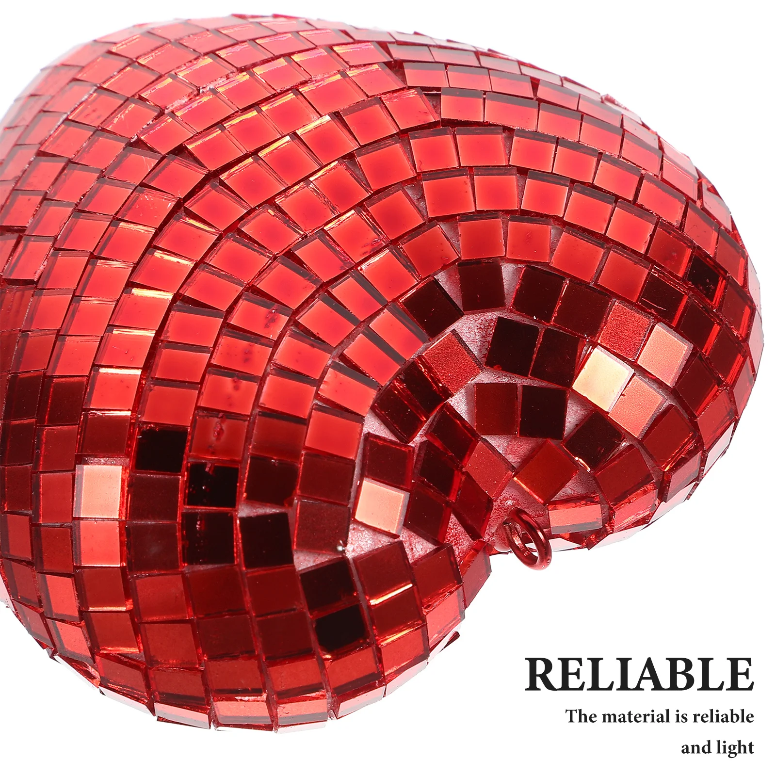 Светоотражающий зеркальный шар в форме сердца