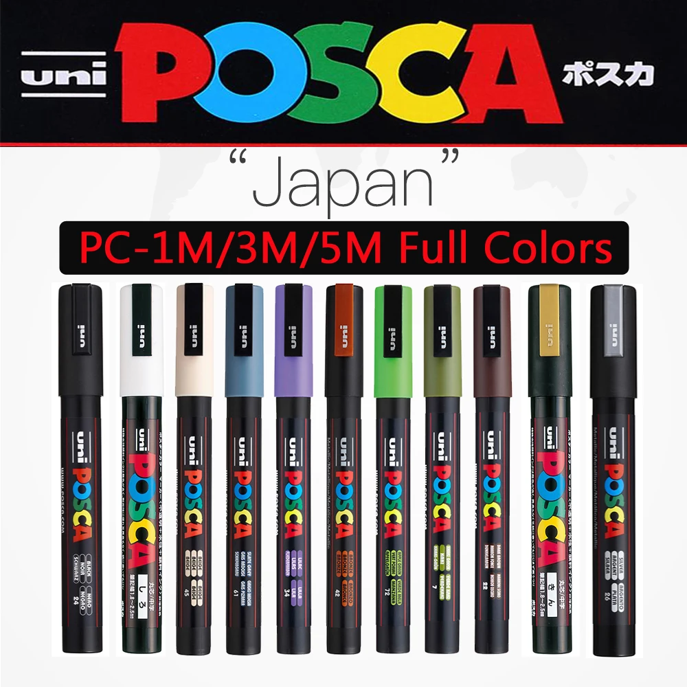 Маркеры posca, оригинальные японские uni