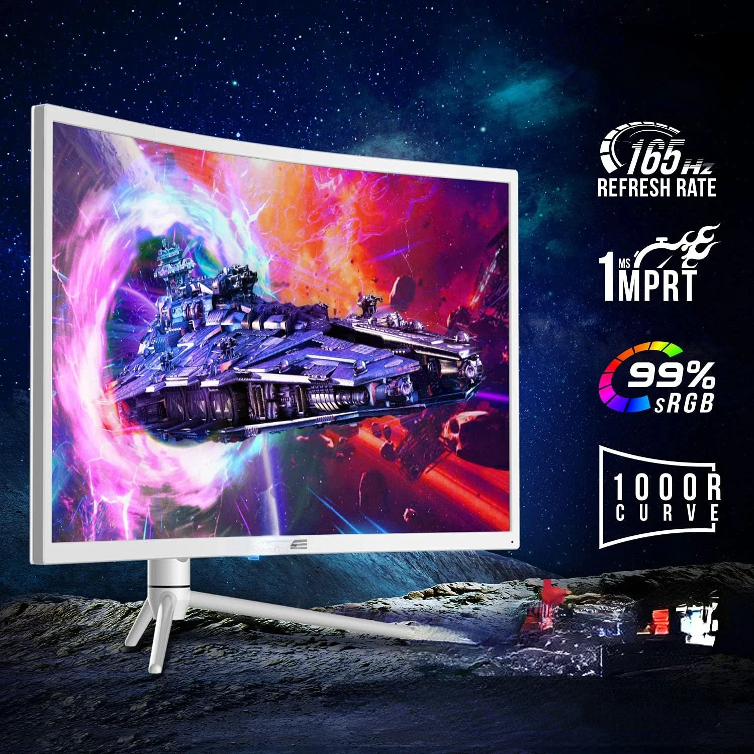 Изогнутая туманность белый qhd - Фотография_2