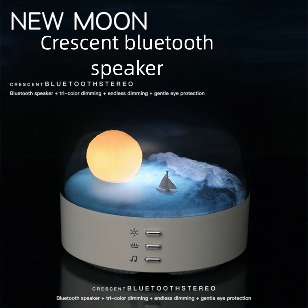Новый креативный bluetooth-динамик в форме полумесяца - Фотография_2
