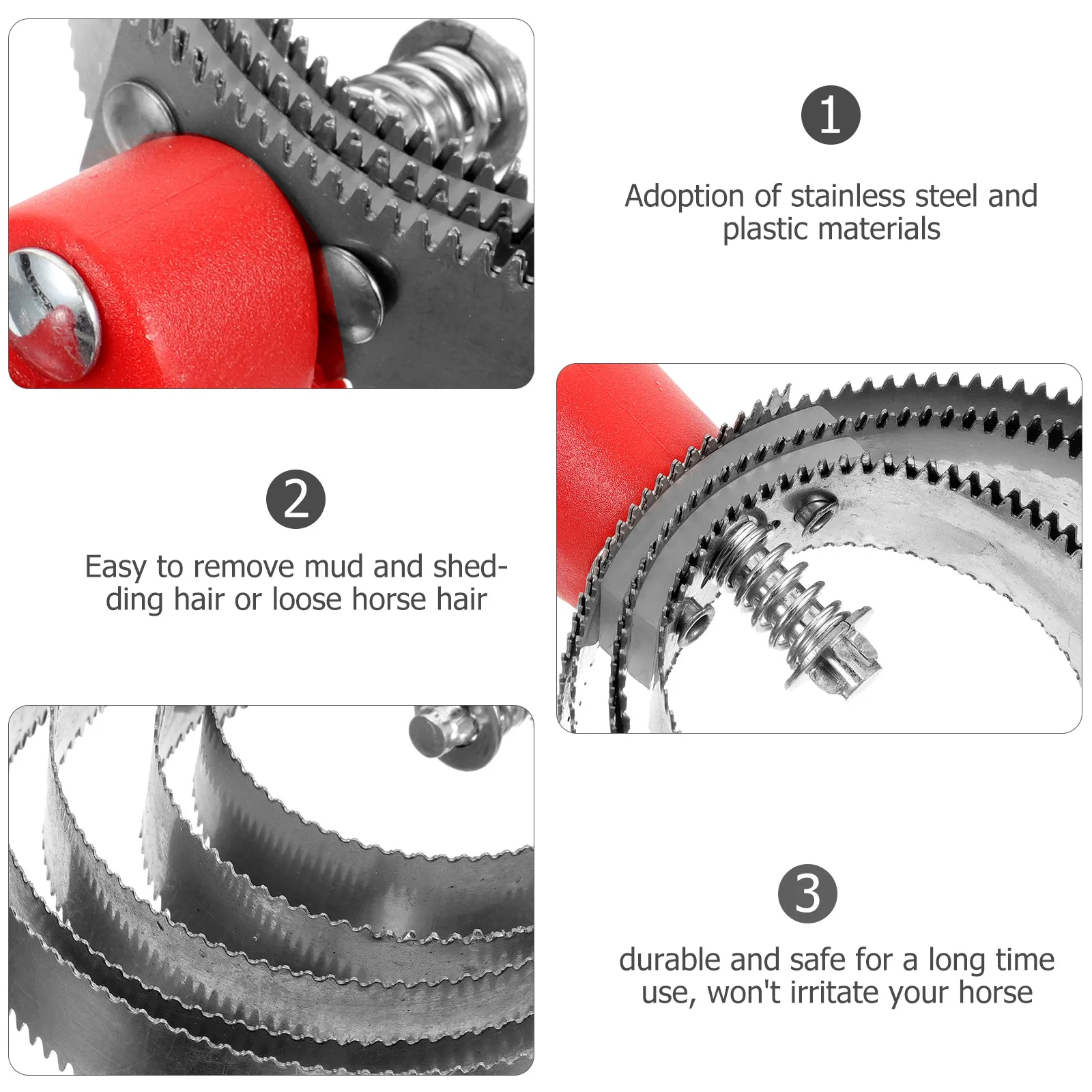 Легкая портативная щетка для ухода за лошадьми