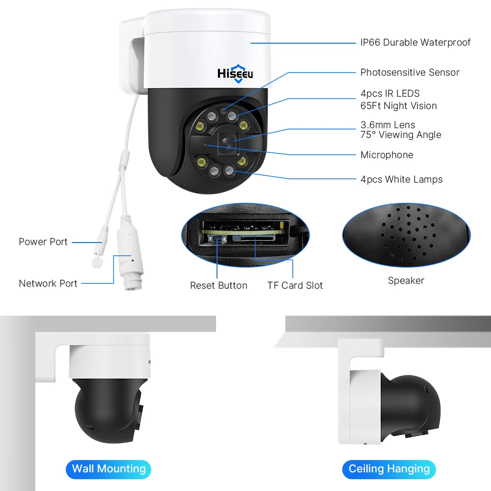 Hiseeu 4ch 8ch 5mp ptz poe cct - Фотография_6