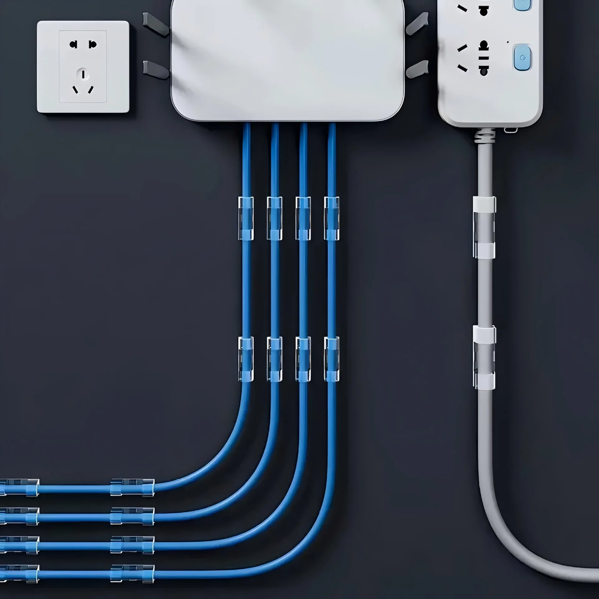 Самоклеящийся органайзер для проводов капельного типа - Фотография_3