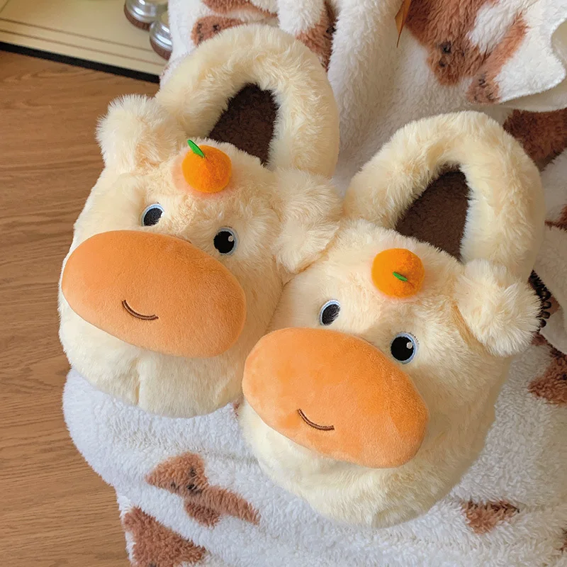 Высококачественные хлопковые тапочки с капибарой - Фотография_2