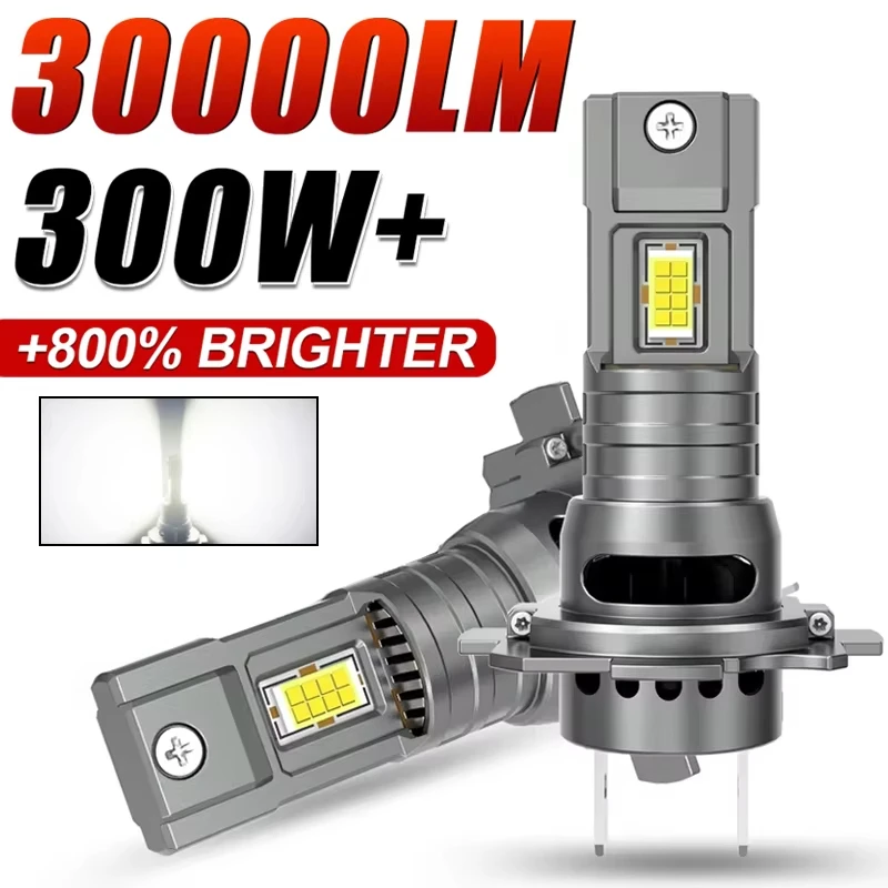 H7 светодиодная фара canbus 30000lm 7035 csp чипы 1