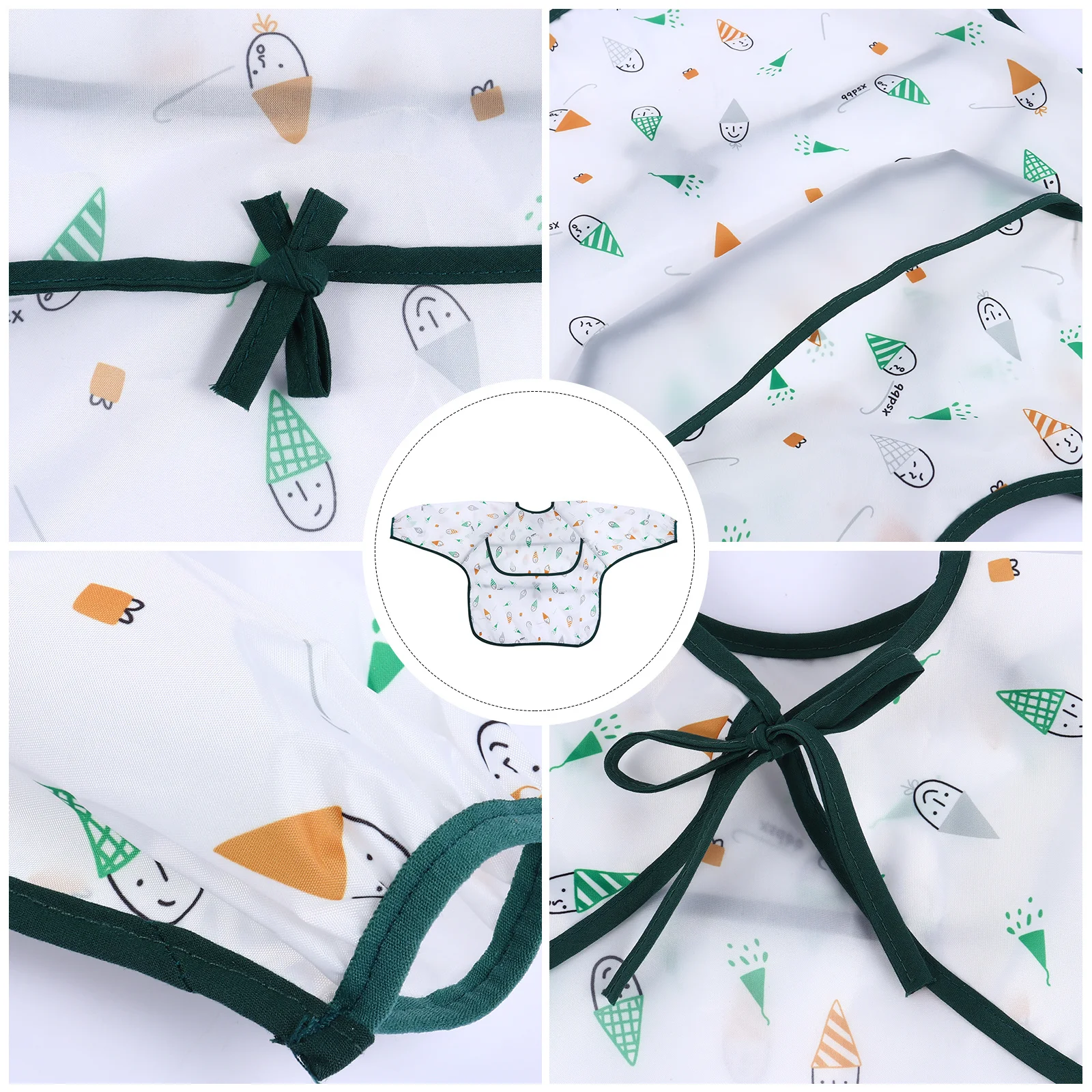 Водонепроницаемый детский нагрудник с мультяшным рисунком - Фотография_5