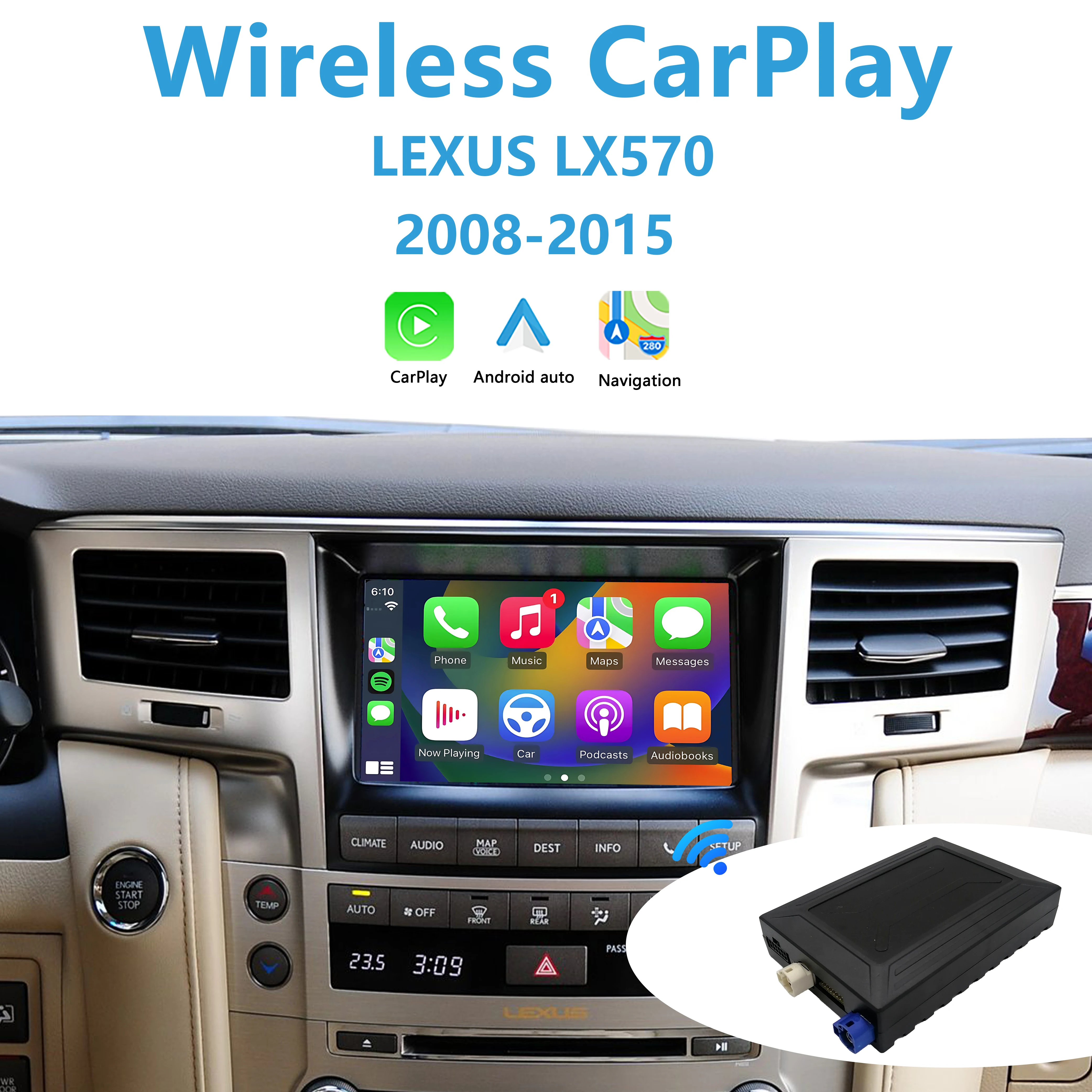 Интерфейс apple carplay для lexus lx570 2008-2015