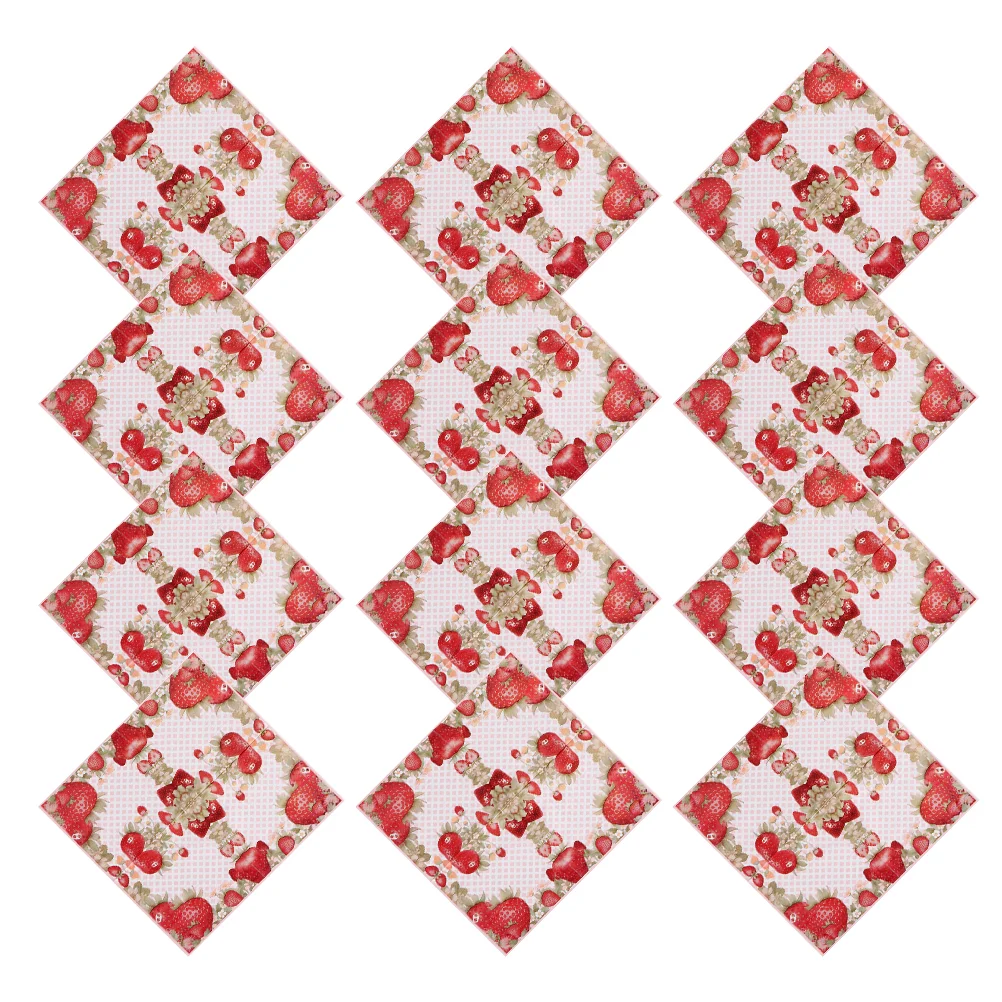 Клубничные салфетки клубника вечерние - Фотография_3