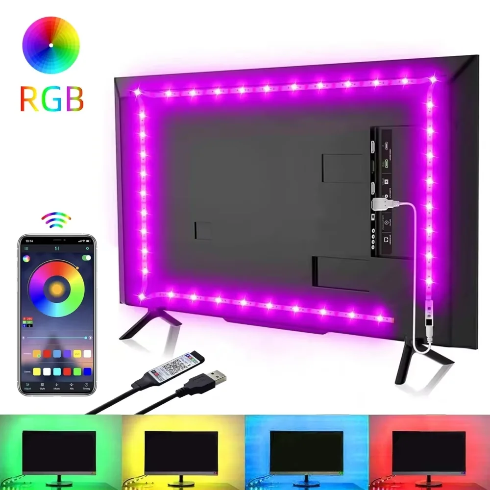 Светодиодные ленты rgb 1-10 м 5050/2835 светодиодные ленты для телевизора