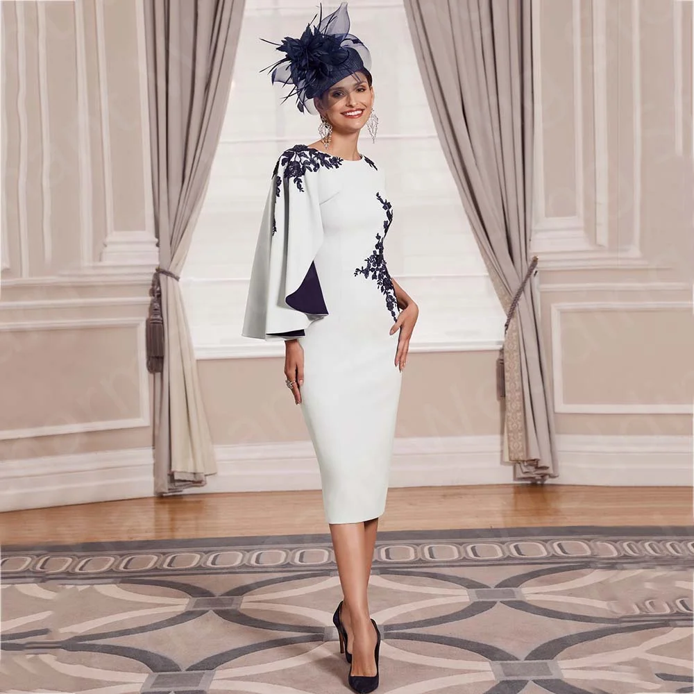 Уникальные голубые платья для матери невесты контрастного цвета - Фотография_4